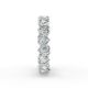Heart Shape Diamond Eternity Bands in Gold