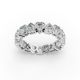 Heart Shape Diamond Eternity Bands in Gold
