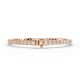 Princess Shape Diamond Bracelets in Gold