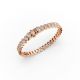 Oval Shape Diamond Bracelets in Gold