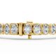 Oval Shape Diamond Bracelets in Gold