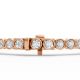 Round Shape Diamond Bracelets in Gold