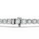 Round Shape Diamond Bracelets in Gold