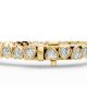 Heart Shape Diamond Bracelets in Gold