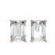 4 Prong Solitaire Earrings