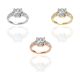 Round Shape Diamond Bridal Ring in Gold