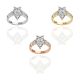 Pear Shape Diamond Bridal Ring in Gold