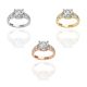 Round Shape Diamond Bridal Ring in Gold