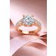 Round Shape Diamond Bridal Ring in Gold