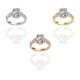 Oval Shape Diamond Bridal Ring in Gold