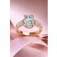 Oval Shape Diamond Bridal Ring in Gold
