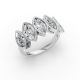 Marquise Shape Diamond Anniversary Band in Gold