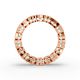 Heart Shape Diamond Eternity Bands in Gold