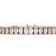 Emerald Shape Diamond Bracelets in Gold