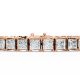 Princess Shape Diamond Bracelets in Gold