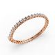 Princess Shape Diamond Bracelets in Gold