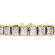 Princess Shape Diamond Bracelets in Gold