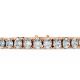 Oval Shape Diamond Bracelets in Gold