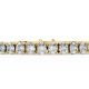 Oval Shape Diamond Bracelets in Gold
