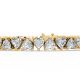 Heart Shape Diamond Bracelets in Gold