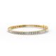 Emerald Shape Diamond Bracelets in Gold