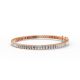 Emerald Shape Diamond Bracelets in Gold