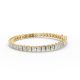 Princess Shape Diamond Bracelets in Gold