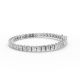 Princess Shape Diamond Bracelets in Gold