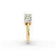 Cushion Shape Diamond Anniversary Band in Gold