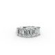 Emerald Shape Diamond Anniversary Band in Gold