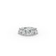 Heart Shape Diamond Anniversary Band in Gold