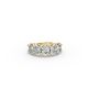 Oval Shape Diamond Anniversary Band in Gold