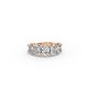 Oval Shape Diamond Anniversary Band in Gold
