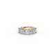Princess Shape Diamond Anniversary Band in Gold