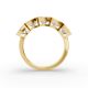 Cushion Shape Diamond Anniversary Band in Gold