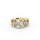 Marquise Shape Diamond Anniversary Band in Gold