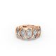 Marquise Shape Diamond Anniversary Band in Gold