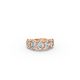 Oval Shape Diamond Anniversary Band in Gold