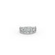 Oval Shape Diamond Anniversary Band in Gold