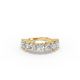 Heart Shape Diamond Anniversary Band in Gold
