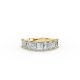 Princess Shape Diamond Anniversary Band in Gold