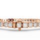 Cushion Shape Diamond Bracelets in Gold