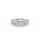 Heart Shape Diamond Anniversary Band in Gold