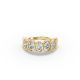 Oval Shape Diamond Anniversary Band in Gold