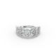 Oval Shape Diamond Anniversary Band in Gold