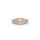 Princess Shape Diamond Anniversary Band in Gold