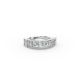 Princess Shape Diamond Anniversary Band in Gold