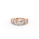 Round Shape Diamond Anniversary Band in Gold