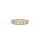 Cushion Shape Diamond Anniversary Band in Gold