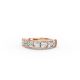Cushion Shape Diamond Anniversary Band in Gold